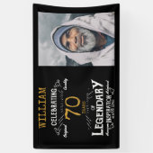 Banderoles 70e anniversaire Modèle photo légendaire (Vertical)