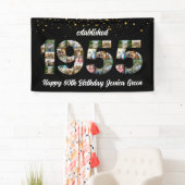 Banderoles 70e anniversaire Photo Collage party Fondée en 195 (En situation)