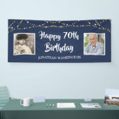 Banderoles 70e anniversaire String lumières Photo Blue (Salon professionnel)