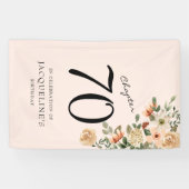 Banderoles 70e anniversaire Vintage Floral (Horizontal)