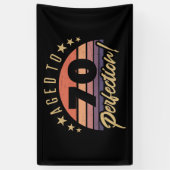 Banderoles 70e Humour d'anniversaire Retro (Vertical)