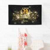 Banderoles 70ème anniversaire m'a pris 70 ans pour regarder c (En situation)