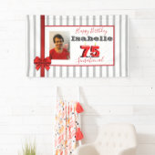 Banderoles 75 & SENSATIONAL 75th Birthday Party Banner (En situation)