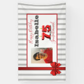 Banderoles 75 & SENSATIONAL 75th Birthday Party Banner (Vertical)