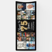 Banderoles 75e anniversaire 20 photo Collage encourage à 75 a (Vertical)