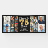 Banderoles 75e anniversaire 20 photo Collage encourage à 75 a (Horizontal)