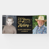 Banderoles 75e anniversaire 2 Photos 75 ans à venir (Horizontal)
