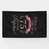 Banderoles 75e anniversaire mieux avec l'âge (Horizontal)