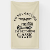 Banderoles 75e anniversaire vintage personnalisé (Vertical)