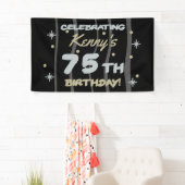 Banderoles 75th Birthday Party Ajouter votre nom (En situation)