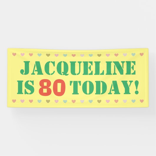 Banderoles 80e anniversaire (Horizontal)