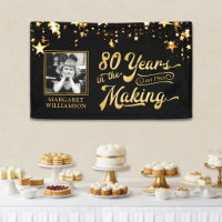 80e anniversaire 80 ANS DE FABRICATION Étoiles dor