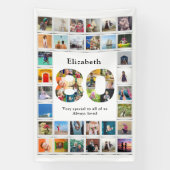 Banderoles 80e anniversaire Modèle photo (Verticale)