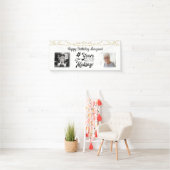 Banderoles 80e anniversaire Retro String Lights 2 Photos (En situation)