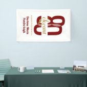Banderoles 80e anniversaire Ruby Red Gold 80e (Salon professionnel)