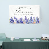 Banderoles 80e fête d'anniversaire Juillet Fleur de naissance (Salon professionnel)