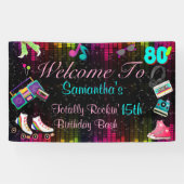 Banderoles 80's Retro,  Back to the 80's (Horizontal)