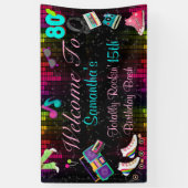 Banderoles 80's Retro,  Back to the 80's (Vertical)