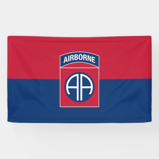 Banderoles 82e division aérienne Flag Military Vétéran (Horizontal)