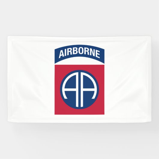 Banderoles 82e division aéroportée Insignia (Horizontal)