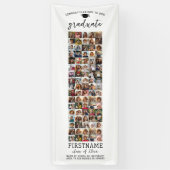 Banderoles 85 Collage Photo Diplôme Moderne Minimaliste Blanc (Vertical)