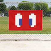 Banderoles 8 bits Pixel Manga Eyes (En situation)