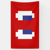 Banderoles 8 bits Pixel Manga Eyes (Vertical)