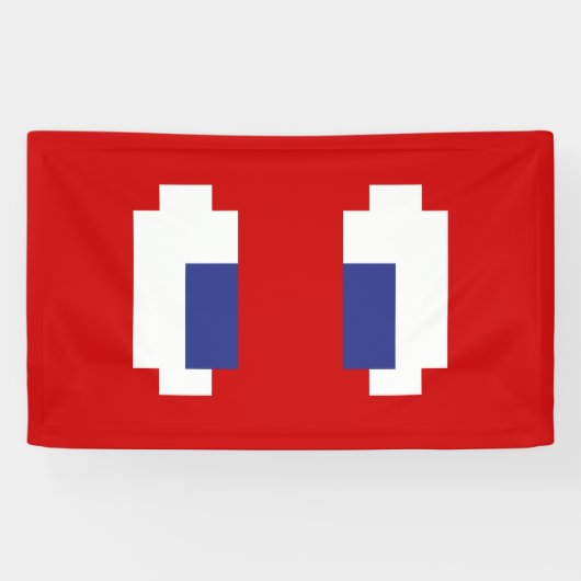Banderoles 8 bits Pixel Manga Eyes (Horizontal)
