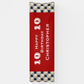 Banderoles 8e, 9e, 10e, 11e fête de baseball (Vertical)