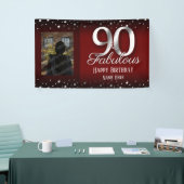 Banderoles 90 et fabuleuse photo Confetti d'anniversaire (Salon professionnel)