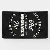 Banderoles 90e anniversaire, 90 ans, personnalisée, anniversa (Horizontal)