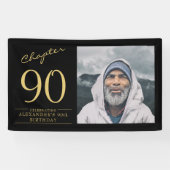 Banderoles 90e anniversaire Black Gold Photo (Horizontal)
