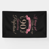 Banderoles 90e anniversaire mieux avec l'âge (Horizontal)