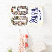 Banderoles 90e anniversaire Numéro avec 90 Photos Party (En situation)