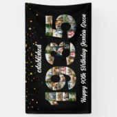 Banderoles 90e fête d'anniversaire Photo Collage Créé 1935 (Vertical)