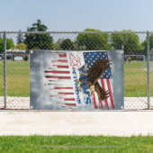 Banderoles A bold, distressed illustration of a eagle (Insitu)