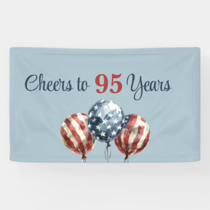 Banderoles À la fête des 95 ans