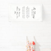 Banderoles "À la mémoire aimante" Mémorial de mariage classiq (Insitu)