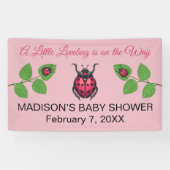 Banderoles A Little Love Bug Is On The Way Ladybug (Horizontal)