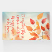 Banderoles A Time for Every Purpose Ecclesiastes 3:1 (Horizontal)