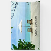 Banderoles Aaah...Retraite, design populaire, (Vertical)