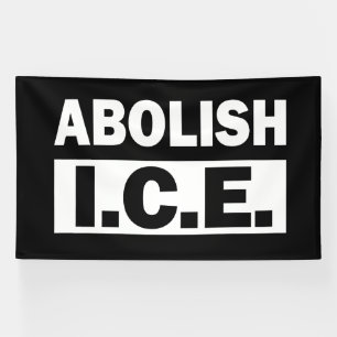 Banderoles Abolir ICE