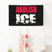 Banderoles Abolir l'ICE (En situation)