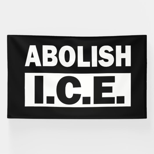 Banderoles Abolish ICE (Horizontal)