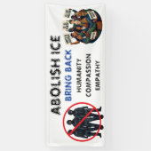 Banderoles Abolish ICE | Bring Back Compassion and Empathy (Vertical)