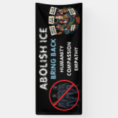 Banderoles Abolish ICE | Bring Back Compassion and Empathy (Vertical)