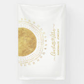 Banderoles Abstrait Gold Circle bijouterie artisanale (Verticale)