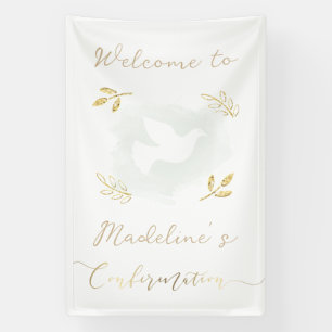 Banderoles accents dorés Confirmation bienvenue