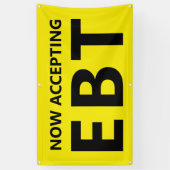 Banderoles Accepter maintenant le magasin de convenance EBT 3 (Vertical)