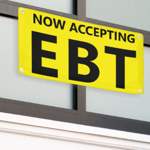 Banderoles Accepter maintenant le magasin du coin de commodit